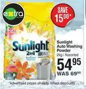 Dis-Chem Sunlight auto washing powder assorted-2kg offer
