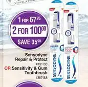 Dis-Chem Sensodyne repair & protect or sensitivity & gum toothbrush-for 1 offer