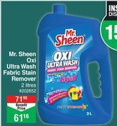 Mr.sheen oxi ultra wash fabric stain remover-2l