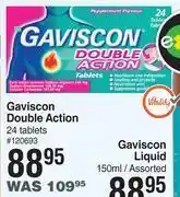 Dis-Chem Gaviscon double action 24 tablets offer