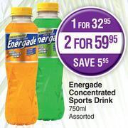 Dis-Chem Energade concentrated sports drink assorted- for 1 x 750ml offer