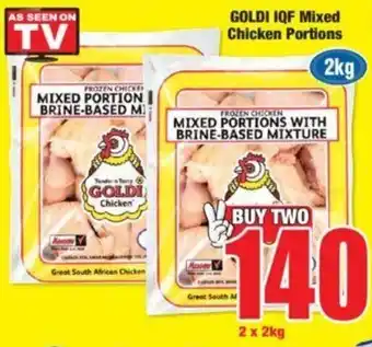 Boxer Goldi IQF Mixed Chicken Portions 2 x 2 kg offer