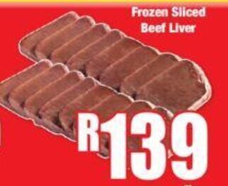 Boxer Frozen Sliced Beef Liver offer