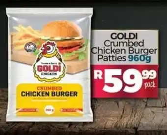 Take 'n Pay Goldi Crumbed Chicken Burger Patties 960g offer