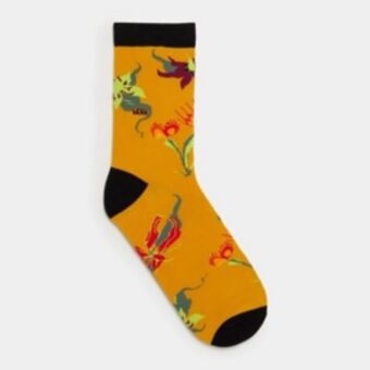 Sportscene Vans classic print 3/4 yellow crew socks offer
