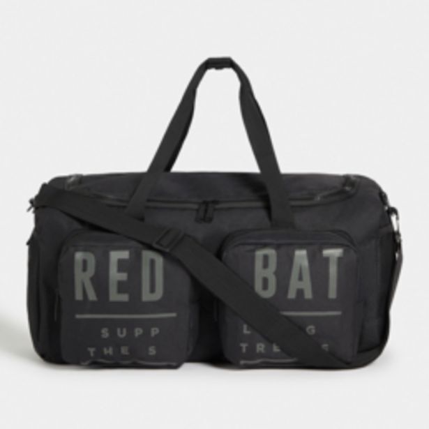 Redbat black duffel bag offer at Sportscene