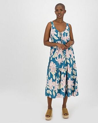 Old khaki women's ivy tiered dress