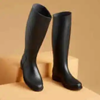 Decathlon Schooling adult horse riding long boots - black offer