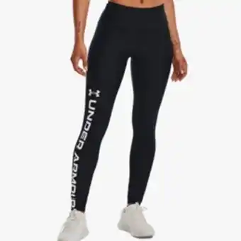 Women's under armour black branded tights