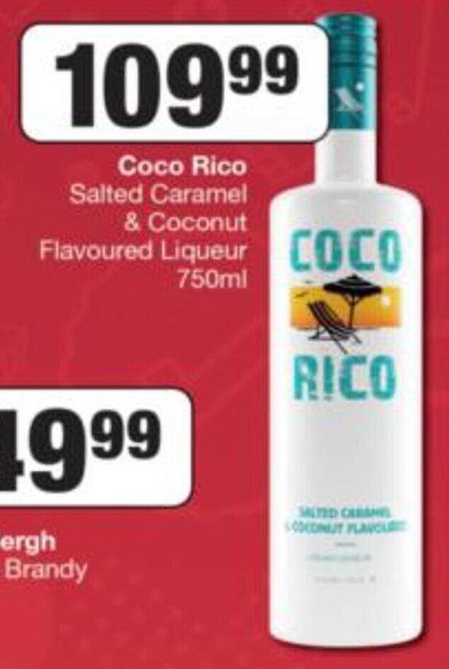 Coco Rico Salted Caramel & Coconut Flavoured Cream Liqueur 750ml offer