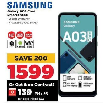 HiFi Corp Samsung Galaxy A03 Core Smartphone offer