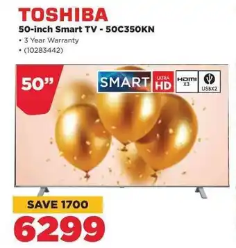 HiFi Corp Toshiba 50-inch Smart TV-50C350KN offer