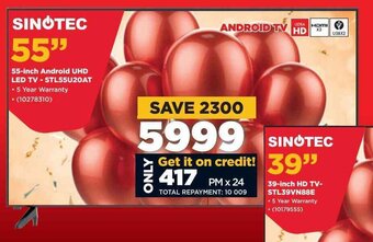 Sinotec 55-inch Android UHD LED TV-STL55U20AT