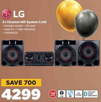 HiFi Corp LG 2.1 Channel Hifi System CJ45 offer