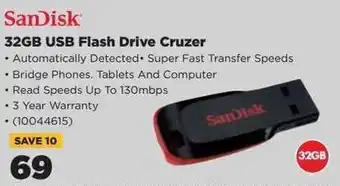 HiFi Corp SanDisk 32GB USB Flash Drive Cruzer offer