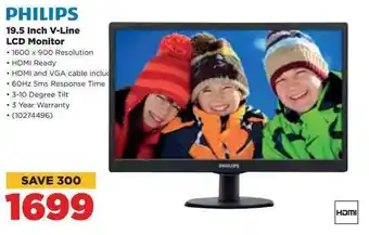 HiFi Corp Philips 19.5-inch V-Line LCD Monitor offer