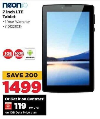 HiFi Corp Neoniq 7-inch LTE Tablet offer