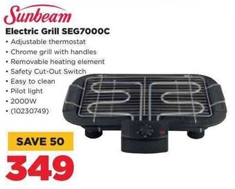 HiFi Corp Sunbeam electric Grill SEG7000C offer