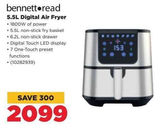 Bennett Read 5.5L Digital Air Fryer offer at HiFi Corp