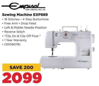 Empisal Sewing Machine EXP889