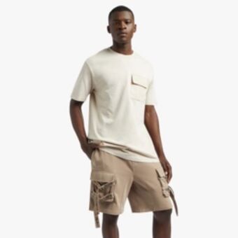 Markham Mkm tobacco utility strap knit shorts offer