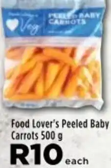 Food Lover's Market Food Lover's Peeled Baby Carrots 500g offer