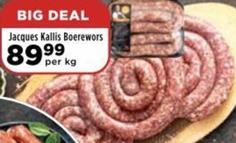 Food Lover's Market Jacques Kallis Boerewors offer