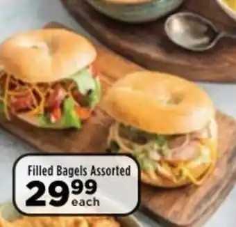 Filled Bagels Assorted