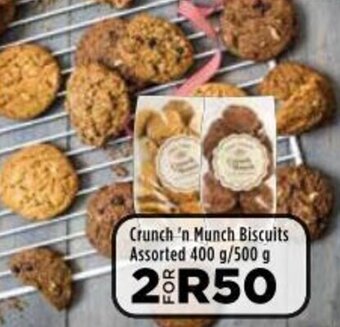Crunch 'n Munch Biscuits Assorted 400g/500g