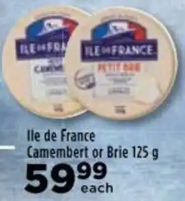 Food Lover's Market Ile de France Camembert or Brie 125g offer