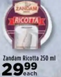 Zandam Ricotta 250ml