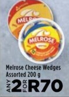 Food Lover's Market Melrose Cheese Wedges Assorted 200g offer