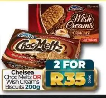 Chelsea Choco Meltz or Wish Creams Biscuits 200g