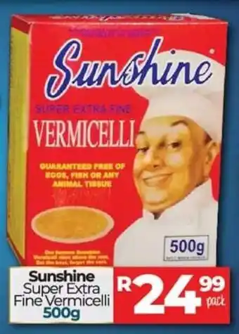 Take 'n Pay Sunshine Super Extra Fine Vermicelli 500g offer