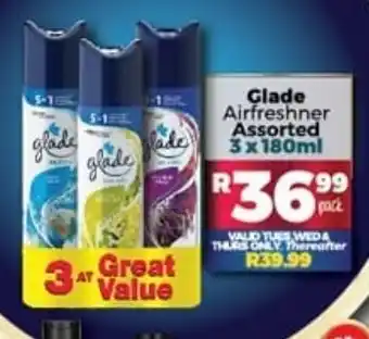 Take 'n Pay Glade Airfreshner Assorted 3 x 180 ml offer