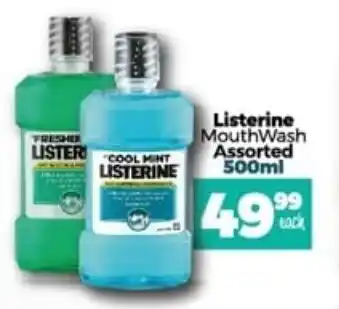 Take 'n Pay Listerine Mouthwash Assorted 500 ml offer