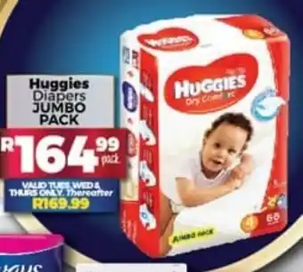 Take 'n Pay Huggies Diapers Jumbo Pack offer