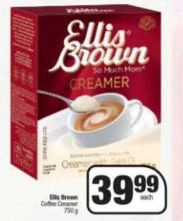 Ellis Brown Coffee Creamer 750g offer at Spar