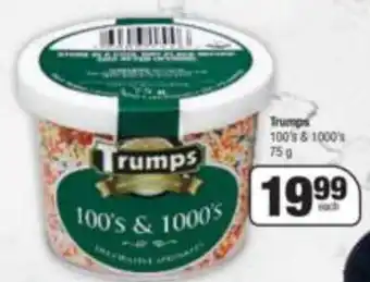 Spar Trumps 100's & 1000's 75g offer
