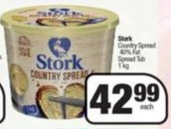 Stork Country Spread 40% Fat Spread Tub 1 kg