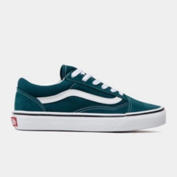 Vans junior old skool teal sneaker offer at Sportscene