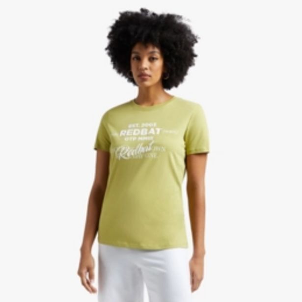 Redbat women's light green tshirt offer at Sportscene