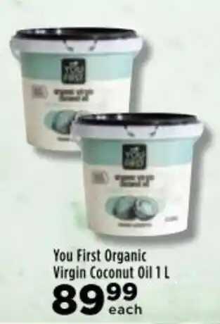 Food Lover's Market You First Organic Virgin Coconut Oil 1L offer