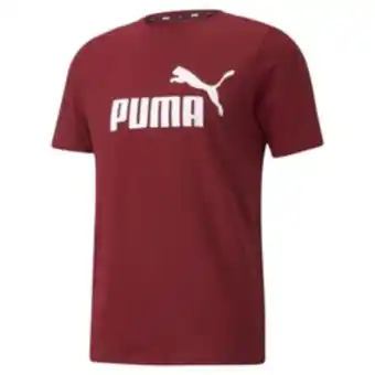 Totalsports Men's puma essential logo intense red tee offer