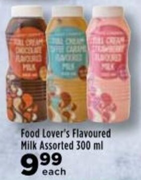 Food Lover's Market Food Lover's Flavoured Milk assorted 300ml offer