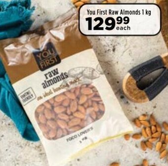 Food Lover's Market You First Raw Almonds 1kg offer