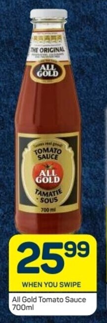 Pick n Pay All Gold Tomato Sauce 700ml offer