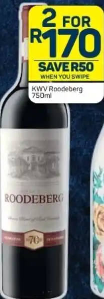 Pick n Pay KWV Roodeberg 2 x 750ml offer