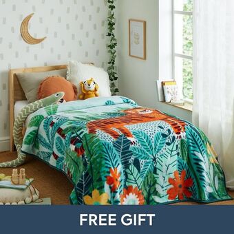Jungle fever 1ply mink blanket & bag