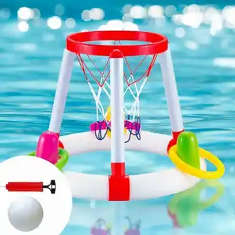 Kids floating pool basketball hoop toy
